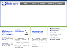 Tablet Screenshot of cardiosolutions.pt